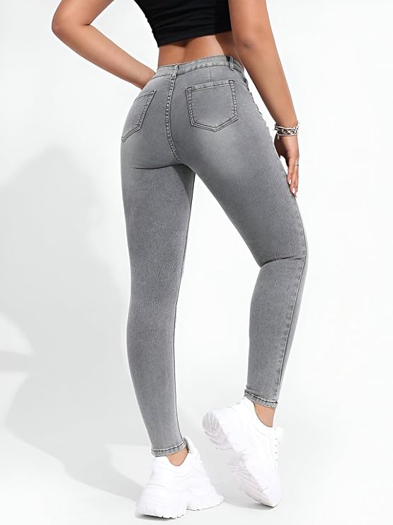 Martin Women's High Rise Skinny Fit Stretchable Denim Jeans Pant