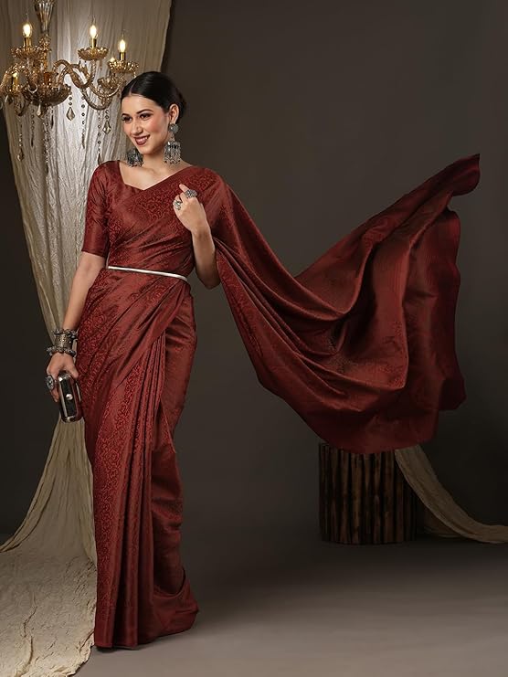 Women's Woven Design jari Work Banarasi Silk Saree