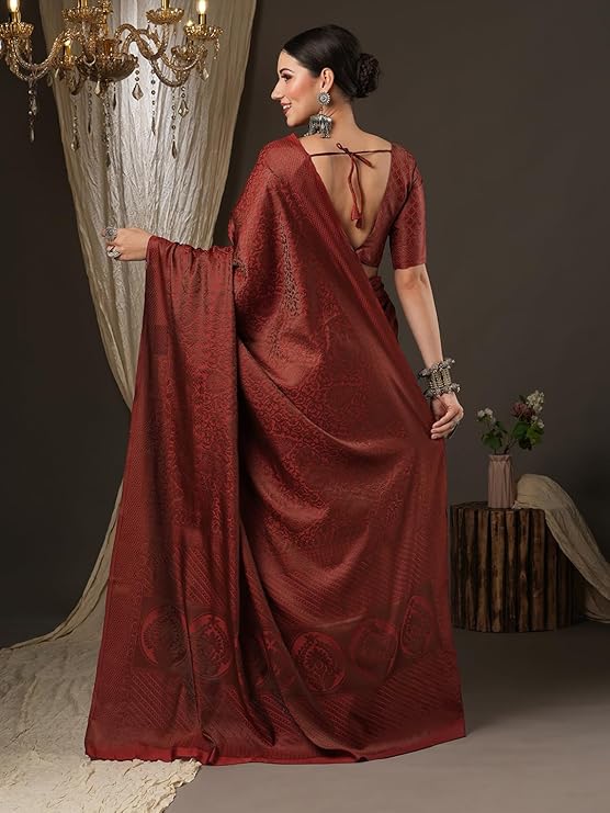 Women's Woven Design jari Work Banarasi Silk Saree