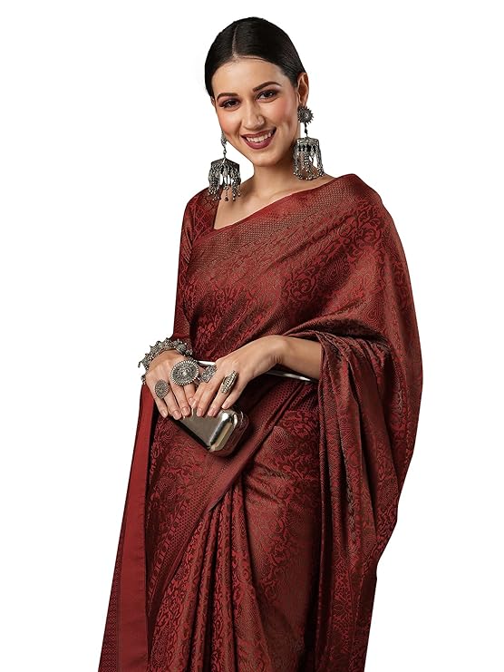 Women's Woven Design jari Work Banarasi Silk Saree